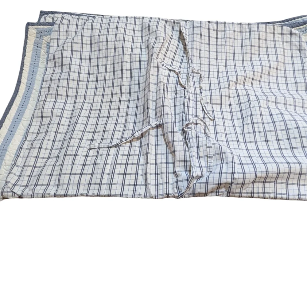 Pottery Barn Kids Sports Patchwork Reversible Twin Quilt & Sham